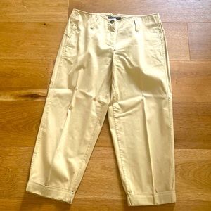 Theory Tan Paper Bag Pants